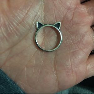 James Avery kitten ears ring